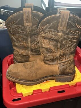 Irish Setter Brown Tan Leather Western Work Boots